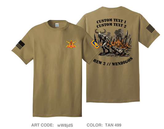 CUSTOM Crew 2 // Wendigos Comfort Unisex Cotton SS Tee - wW8jdS