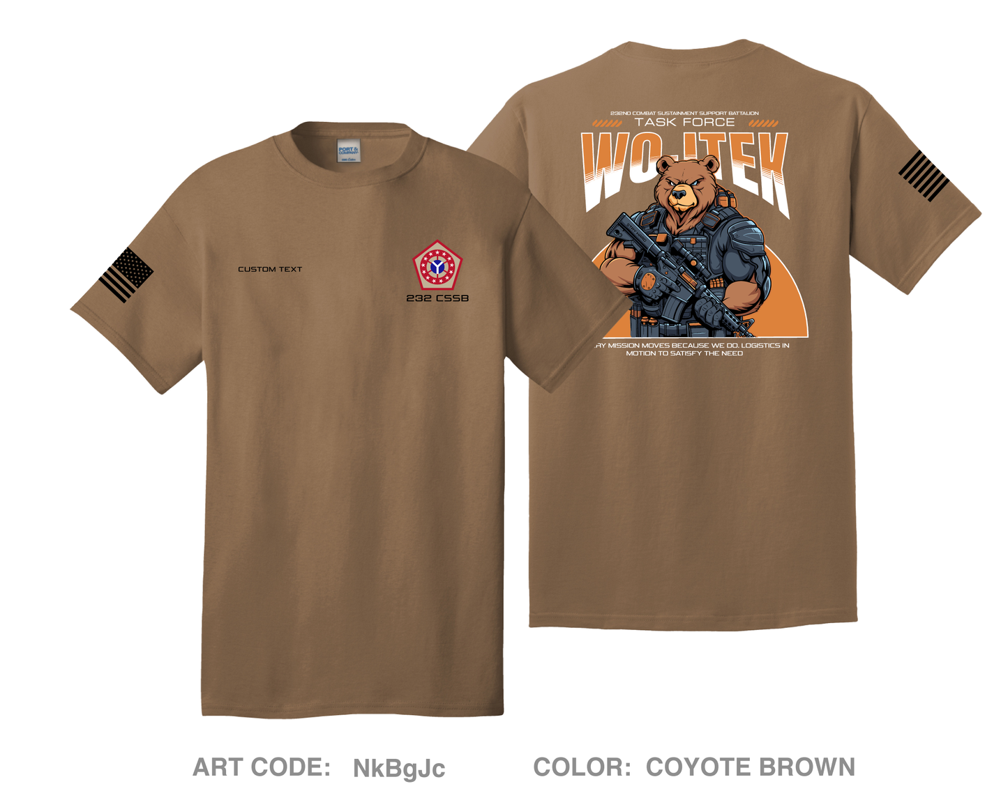 CUSTOM 232 CSSB Comfort Unisex Cotton SS Tee - NkBgJc