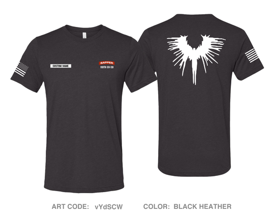 CUSTOM 119 Engineer Company (SAPPER) Fundraising Collection Comfort Unisex Triblend SS Tee - vYdSCW