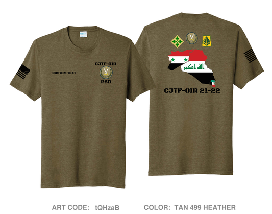 CUSTOM CJTF-OIR 333rd MP PSD Comfort Unisex Triblend SS Tee - tQHzaB