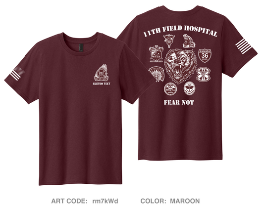 CUSTOM 11th Field Hospital Comfort Youth cotton short sleeve tee - rm7kWd