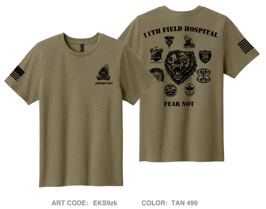 CUSTOM 11th Field Hospital Comfort Youth cotton short sleeve tee - EKS9zk