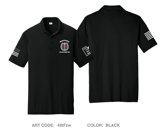 CUSTOM 264th Medical Battalion Hi-Tech Performance Men's SS Polo - 49tFzw