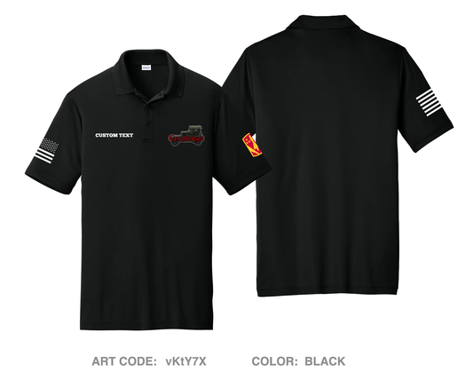 CUSTOM Charlie 5-5 ADA Hi-Tech Performance Men's SS Polo - vKtY7X