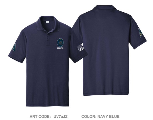 631 Cyberspace Squadron Hi-Tech Performance Men's SS Polo - UV7aJZ