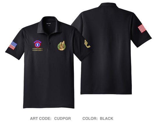 Kalamazoo Army Recruiting station Hi-Tech Performance Men's SS Polo - CUDPGR