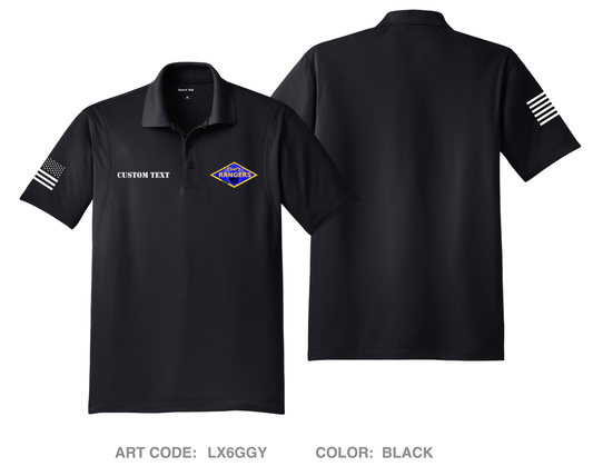 CUSTOM Tony’s Rangers Hi-Tech Performance Men's SS Polo - LX6GGY