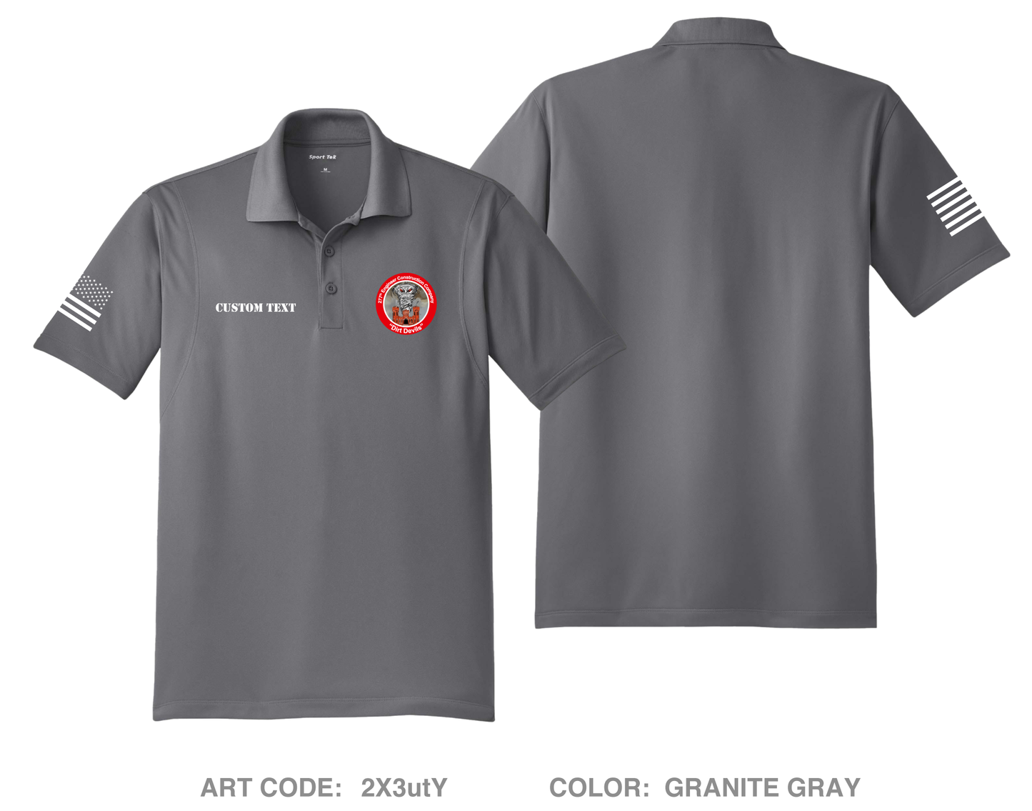 CUSTOM 277th ECC Main Fundraising Collection Hi-Tech Performance Men's SS Polo - 2X3utY
