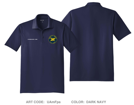 CUSTOM MCoE Inspector General, Fort Moore Hi-Tech Performance Men's SS Polo - UAmFpa