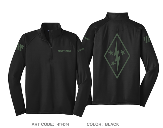 CUSTOM Minuteman Home Services Hi-Tech Performance Quarter-Zip Fleece Jacket - 4fFbf4