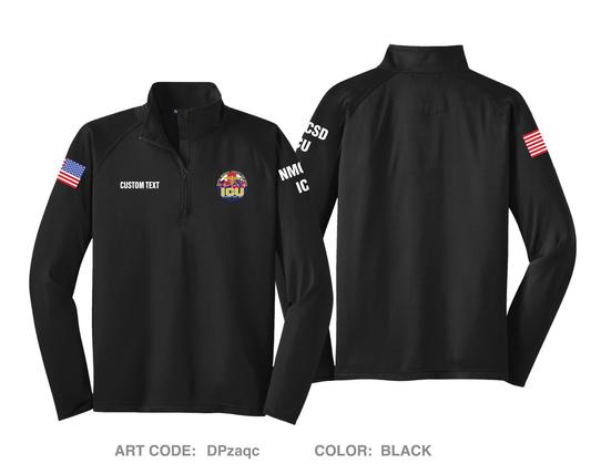 CUSTOM NMCSD ICU Hi-Tech Performance Quarter-Zip Fleece Jacket - DPzaqc