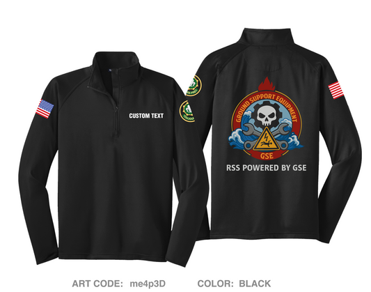 CUSTOM GSE B TRP RSS Hi-Tech Performance Quarter-Zip Fleece Jacket - me4p3D