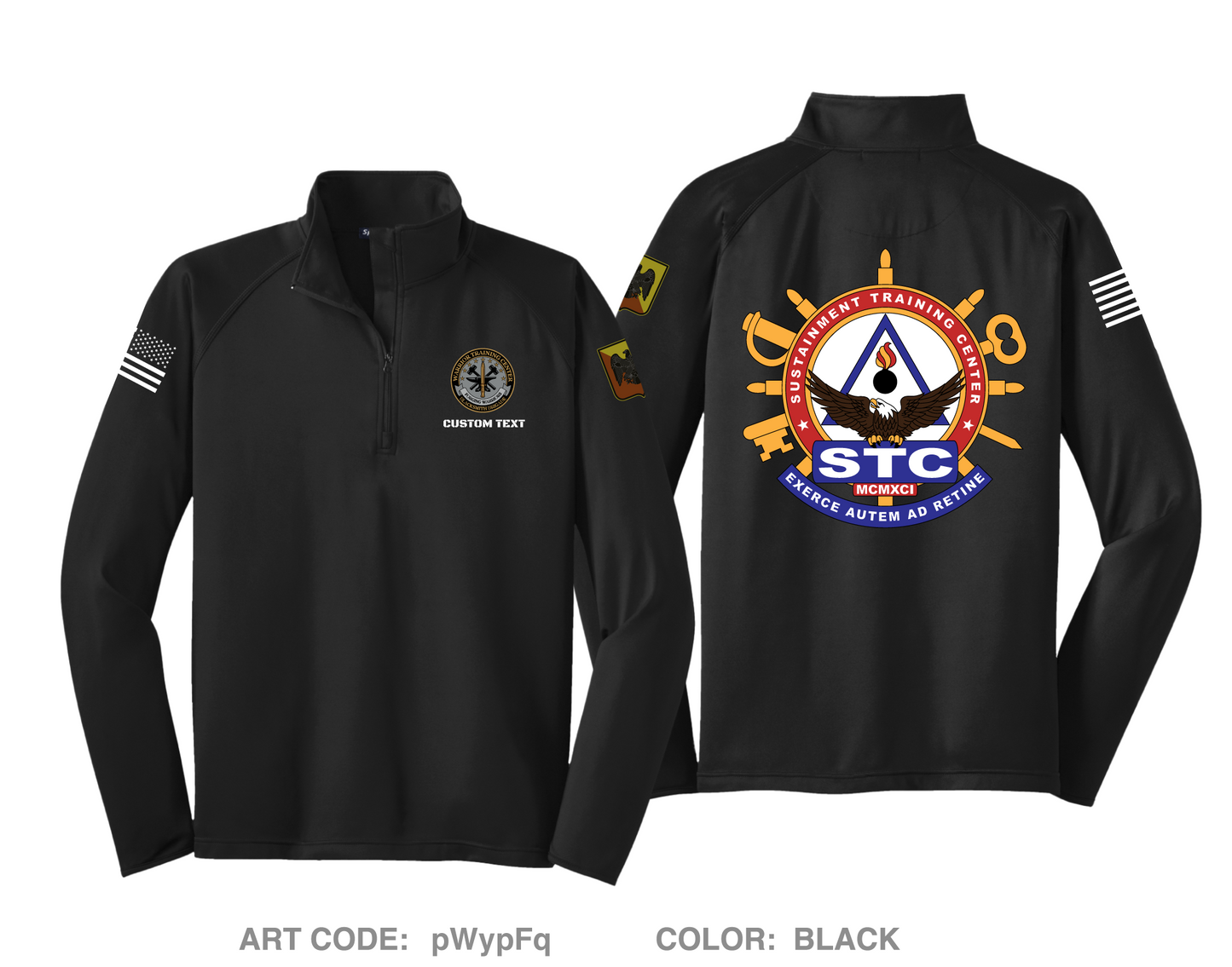 CUSTOM Sustainment Training Center Fundraising Collection Hi-Tech Performance Quarter-Zip Fleece Jacket - pWypFq