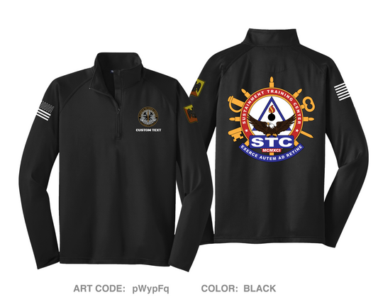 CUSTOM Sustainment Training Center Fundraising Collection Hi-Tech Performance Quarter-Zip Fleece Jacket - pWypFq