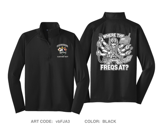 CUSTOM 91st Civil Affairs Battalion Hi-Tech Performance Quarter-Zip Fleece Jacket - vbFJA3