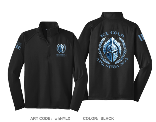 CUSTOM ICE COLD Hi-Tech Performance Quarter-Zip Fleece Jacket - whNYLX