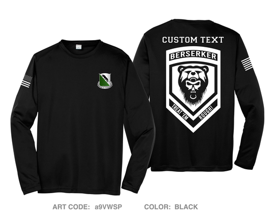 CUSTOM Berserker 3-69AR Hi-Tech Performance Unisex LS Tee - a9VWSP