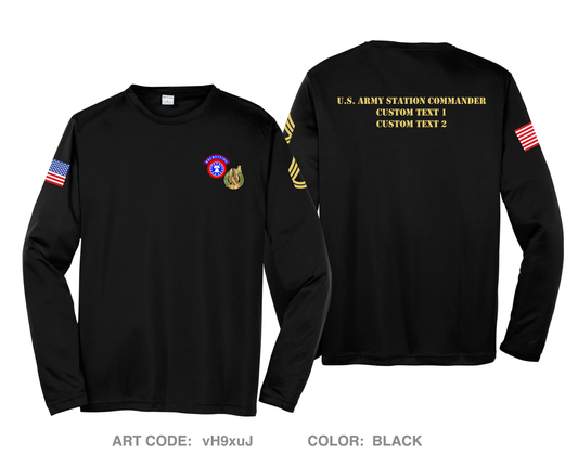 CUSTOM Kalamazoo Army Recruiting station Hi-Tech Performance Unisex LS Tee - vH9xuJ