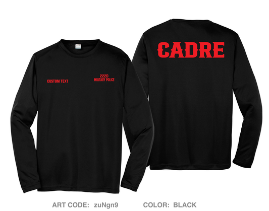 CUSTOM 222 Military Police Company Fundraising Collection Hi-Tech Performance Unisex LS Tee - zuNgn9