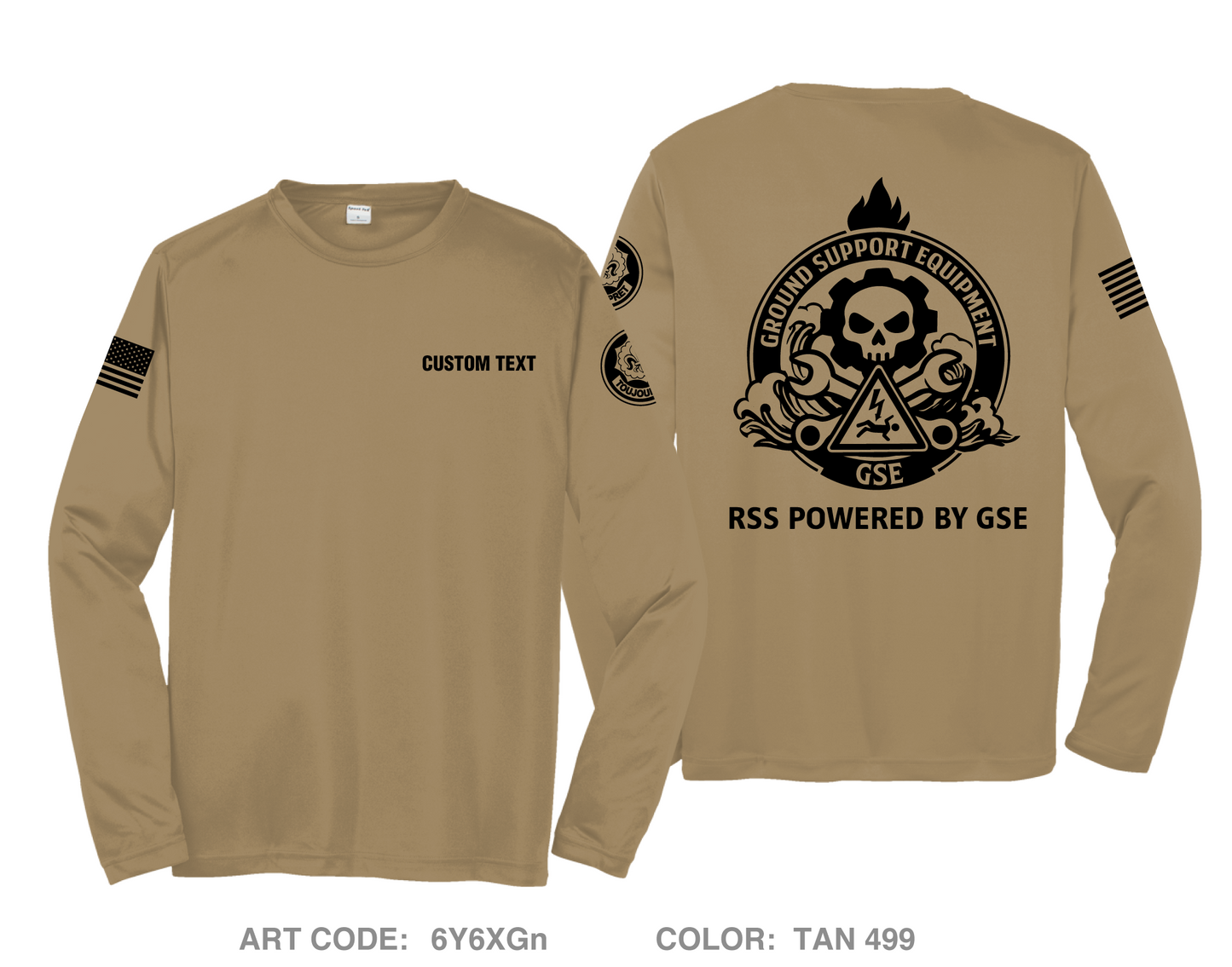 CUSTOM GSE B TRP RSS Hi-Tech Performance Unisex LS Tee - 6Y6XGn