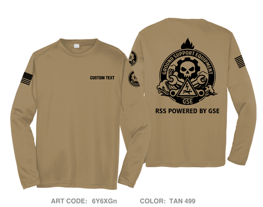 CUSTOM GSE B TRP RSS Hi-Tech Performance Unisex LS Tee - 6Y6XGn