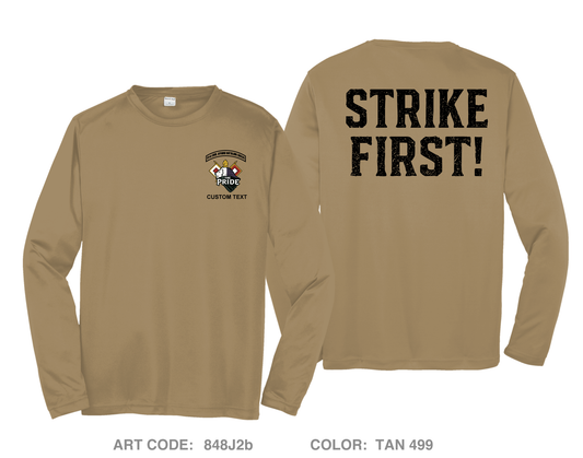 CUSTOM 91st Civil Affairs Battalion Hi-Tech Performance Unisex LS Tee - 848J2b