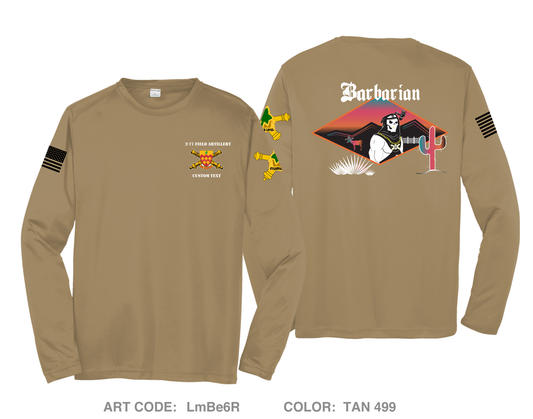 Barbarian/ 2-77 FA Hi-Tech Performance Unisex LS Tee - LmBe6R