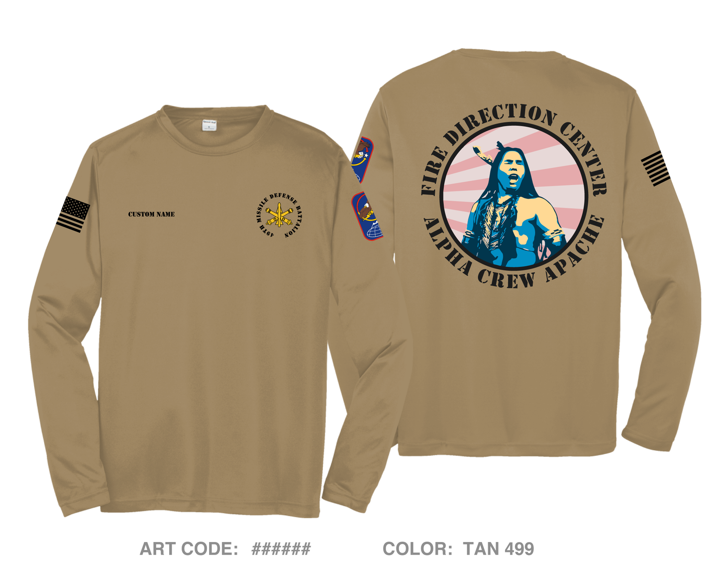 Alpha Crew, 49th Missile Defense Battalion Hi-Tech Performance Unisex LS Tee - MZ4fnG