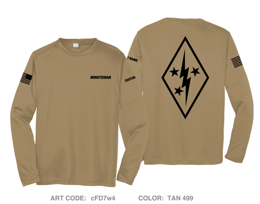 CUSTOM Minuteman Home Services Hi-Tech Performance Unisex LS Tee - cFD7w4