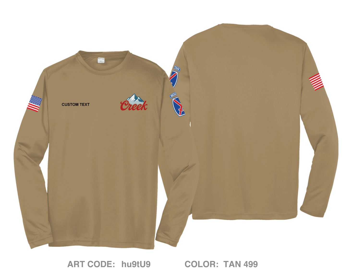 CUSTOM Creek Hi-Tech Performance Unisex LS Tee - hu9tU9