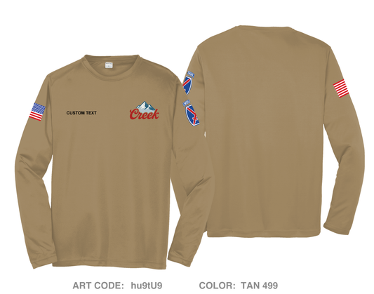 CUSTOM Creek Hi-Tech Performance Unisex LS Tee - hu9tU9