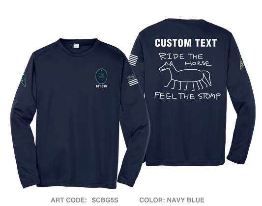 CUSTOM 631 Cyberspace Squadron Hi-Tech Performance Unisex LS Tee - SCBG5S