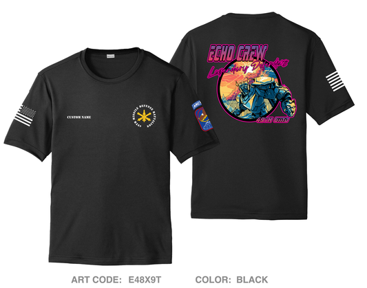 CUSTOM Echo Crew, 49th Missile Defense Battalion Hi-Tech Performance Unisex SS Tee - E48X9T