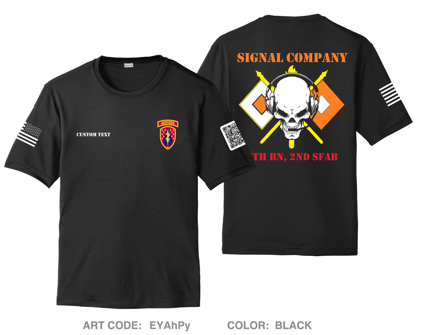 CUSTOM C Co, 5th BN, 2 SFAB Hi-Tech Performance Unisex SS Tee - EYAhPy