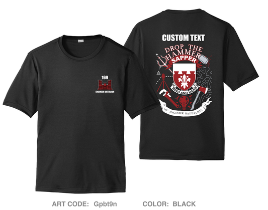 CUSTOM 169th EN BN SFRG Fundraising Collection Hi-Tech Performance Unisex SS Tee - Gpbt9n