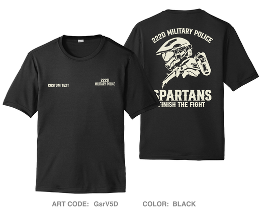 CUSTOM 222 Military Police Company Fundraising Collection Hi-Tech Performance Unisex SS Tee - GsrV5D
