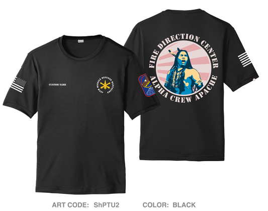 CUSTOM Alpha Crew, 49th Missile Defense Battalion Hi-Tech Performance Unisex SS Tee - ShPTU2