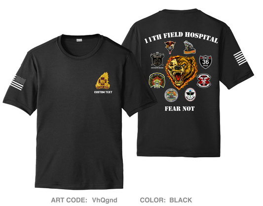 CUSTOM 11th Field Hospital Hi-Tech Performance Unisex SS Tee - VhQgnd