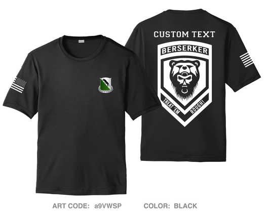 CUSTOM Berserker 3-69AR Hi-Tech Performance Unisex SS Tee - a9VWSP