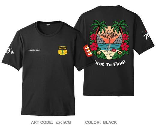 CUSTOM 70th Clearance Company Hi-Tech Performance Unisex SS Tee - cxchCG