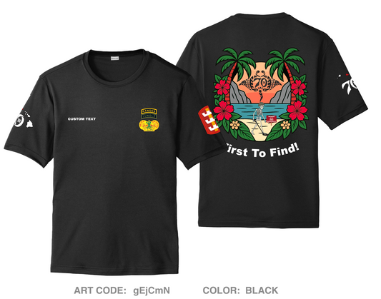CUSTOM 70th Clearance Company Hi-Tech Performance Unisex SS Tee - gEjCmN