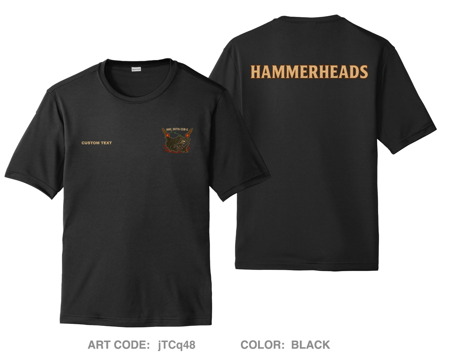 CUSTOM HHC, 307th Signal Battalion Hi-Tech Performance Unisex SS Tee - jTCq48