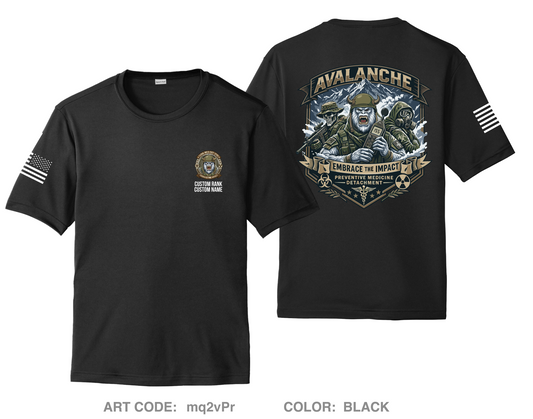 CUSTOM 155th Medical Detachment (PM) Hi-Tech Performance Unisex SS Tee - mq2vPr