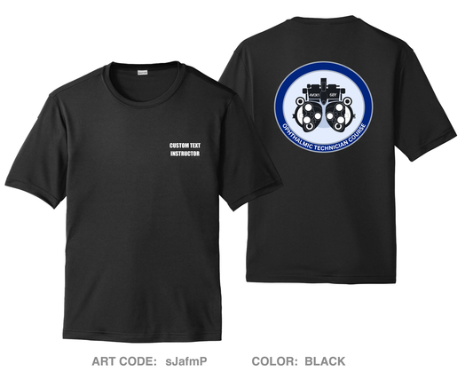 CUSTOM Ophthalmic Technician Course Hi-Tech Performance Unisex SS Tee - sJafmP