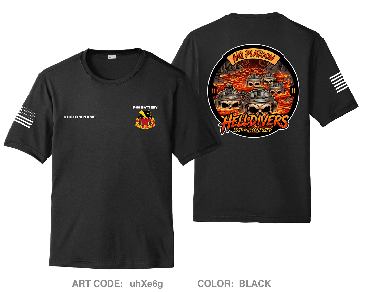 CUSTOM HQ Platoon Hi-Tech Performance Unisex SS Tee - uhXe6g