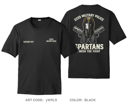 CUSTOM 222 Military Police Company Fundraising Collection Hi-Tech Performance Unisex SS Tee - yWffLS