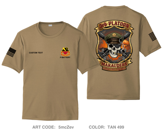 CUSTOM 3rd Platoon MARAUDERS Hi-Tech Performance Unisex SS Tee - 5mcZev