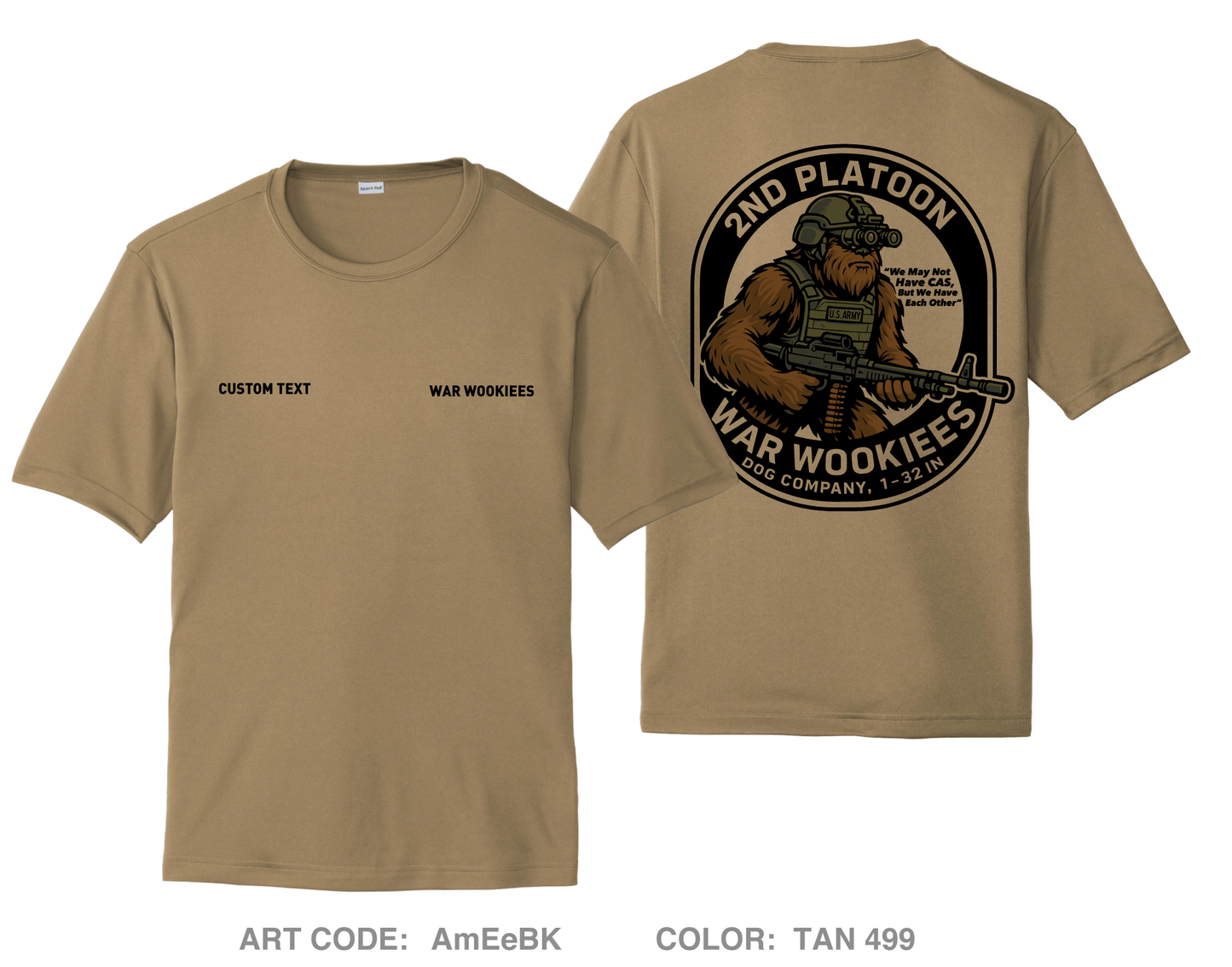 CUSTOM 10th Mountain Hi-Tech Performance Unisex SS Tee - AmEeBK