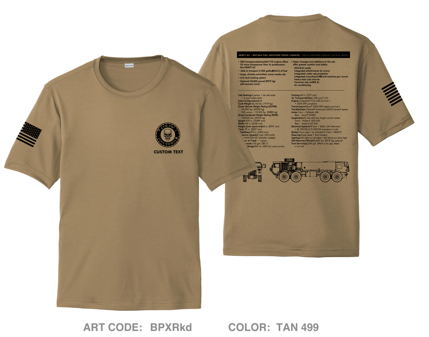 CUSTOM E Co FSC, 2BEB, 3ABCT Hi-Tech Performance Unisex SS Tee - BPXRkd