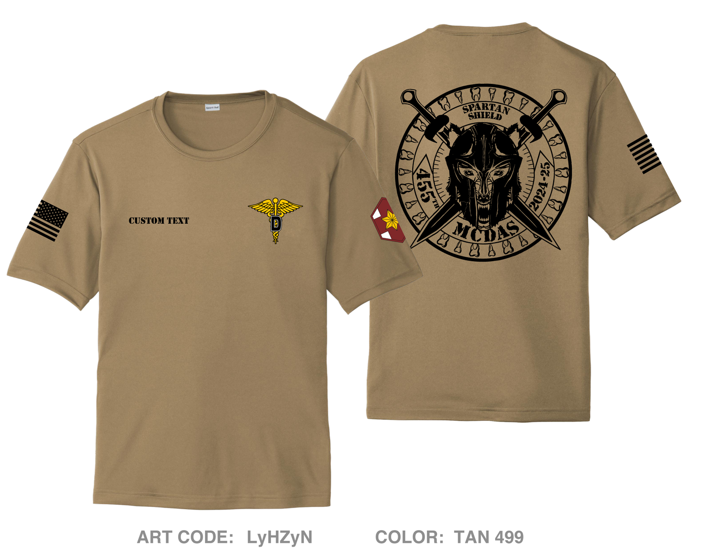 CUSTOM 455th MCD(AS)-FWD Hi-Tech Performance Unisex SS Tee - LyHZyN
